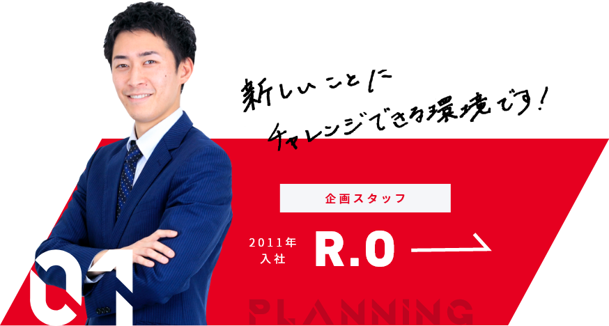 企画スタッフ 2011年入社 R.O