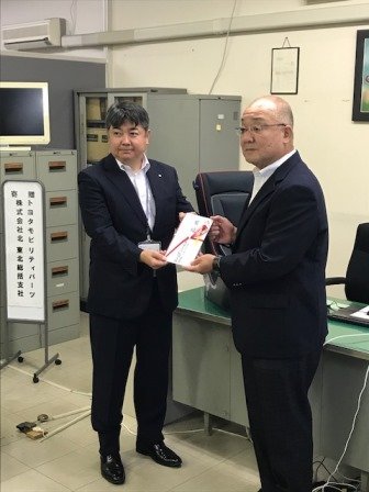9月16日（水）秋田県交通安全協会様へチャイルドシートを寄贈