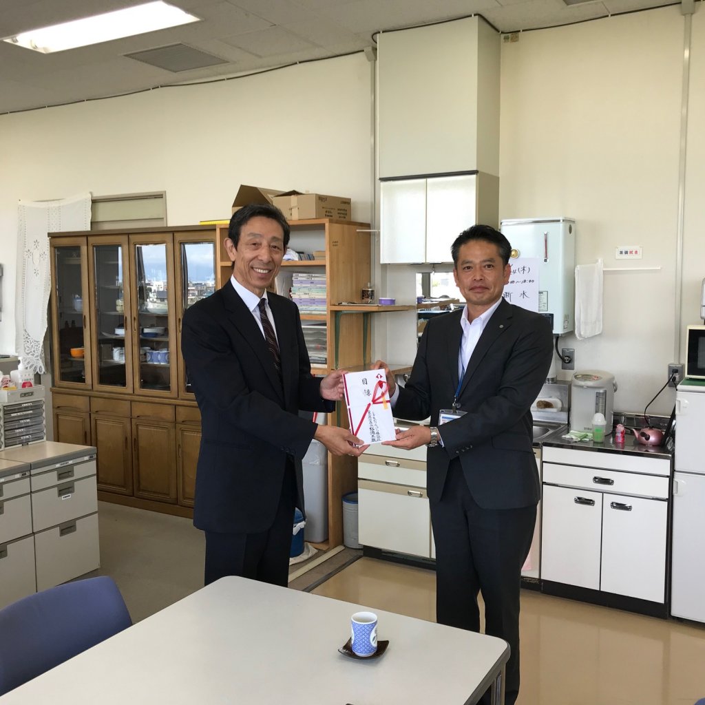 9月24日（木）青森県交通安全協会様へ寄付金を寄贈
